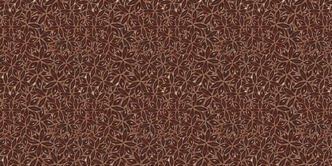 dark brown seamless pattern. fabric, textile, wallpaper and template design concept. spice, brown, natural , wealth and cultivation themes