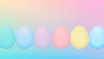 easter background with eggs - cheerful  colorful light background