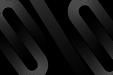 Black abstract background. Abstract elegant black background with shiny gold geometric lines.   Luxury and gold gradient geometric shape graphic elements. Vector illustration.