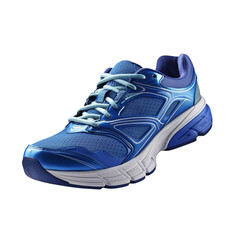 Blue athletic shoe stylish running sneaker footwear,