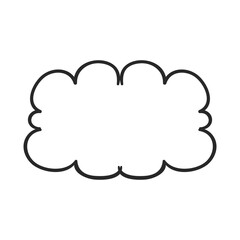 Doodle hand drawn trendy frame elements with swirls and wavy lines.