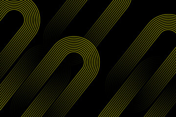 Abstract glowing wave lines on orange background. Dynamic wave pattern. Futuristic concept. Suit for banner, poster, cover, brochure, flyer, website. Vector illustration.
