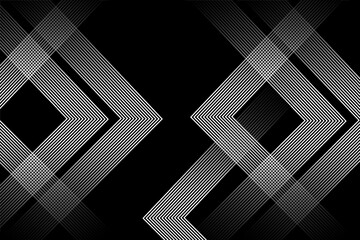 Black abstract background. Abstract elegant black background with shiny gold geometric lines.   Luxury and gold gradient geometric shape graphic elements. Vector illustration.