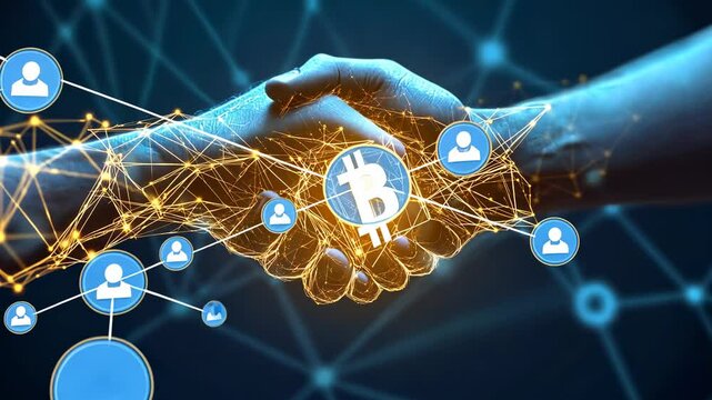 Bitcoin Deal: Digital Handshake and Blockchain Technology