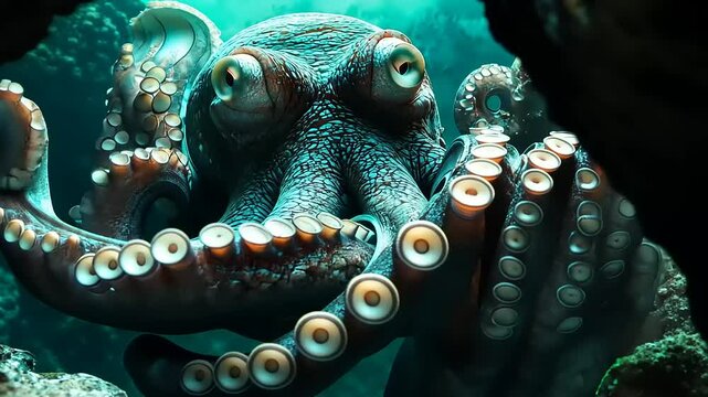 octopus in aquarium