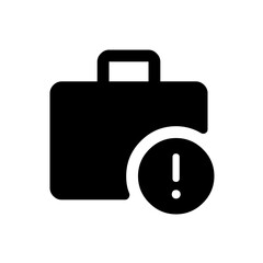 Briefcase Alert Icon
