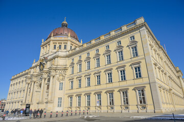 Fototapeta premium Westfassade, Humboldt Forum, Schloßplatz, Mitte, Berlin, Deutschland
