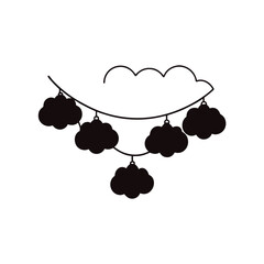 vector illustration of cloud