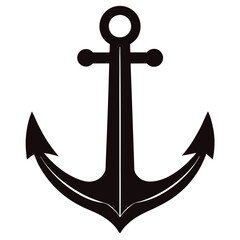 anchor on white  vector illustration