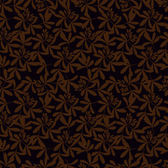 Trendy exotic hand drawn flowers seamless pattern. Floral background for textile, wallpaper, banner, covers, surface, printing and home decor. Flower vector illustration