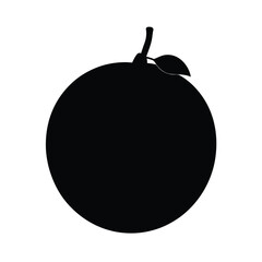 Santol Silhouette Vector Art | Black and White Santol Fruit Illustration Design