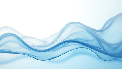 Fototapeta premium Translucent glass effect with a serene gradient background. Generative Ai.