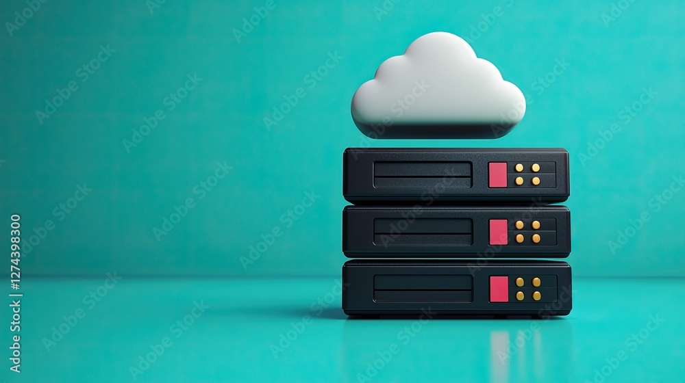 Poster cloud computing server stack data storage system