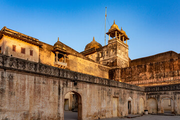 India. Rajasthan. Jaipur. Amber fort. Architecture detail