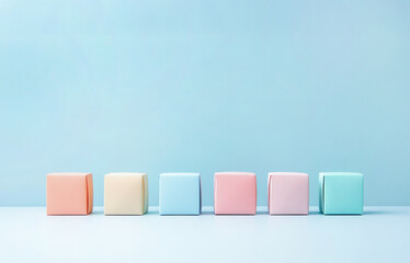 Elevation View of multi colored Mystery boxes in plain background, present gift, lucky prize secret, surprise marketing, advertising, sale promotion, commercial business