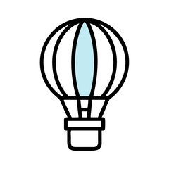hot air balloon icon design