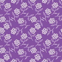 Trendy exotic hand drawn flowers seamless pattern. Floral background for textile, wallpaper, banner, covers, surface, printing and home decor. Flower vector illustration