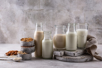 Plant based vegan non dairy alternative milk