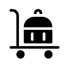 hotel trolley icon design