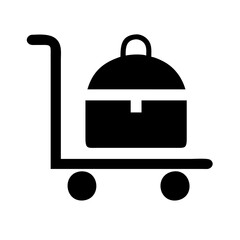 hotel trolley icon design