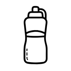 hot rubber water bottle icon design