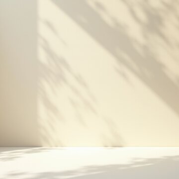 minimalist flay lay mockup shadow sunlight product display branding sun shadows beige white soft clean aesthetic design photography studio texture sunlight