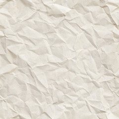 Fototapeta premium Crumpled white paper texture with realistic folds and creases. Ideal for backgrounds, design projects, and artistic applications. Copy space