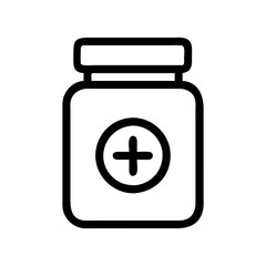 jar with a plus symbol icon design