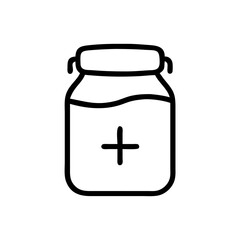 jar with a plus symbol icon design