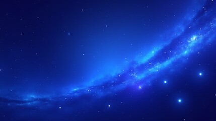 Obraz premium The serene expanse of the night sky, dotted with stars and illuminated by ethereal nebulae.