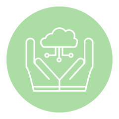 Cloud in Hands Icon