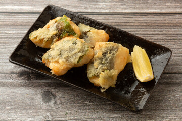 鶏肉のシソ巻き竜田揚げ