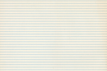 Obraz premium Horizontally lined paper, ecru colored with blue lines. Antique paper background