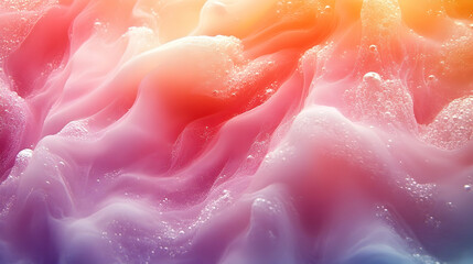 Abstract colorful soap suds, vibrant texture