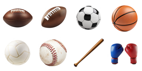 Sport equipment png isolated object collection background for work out purpose.