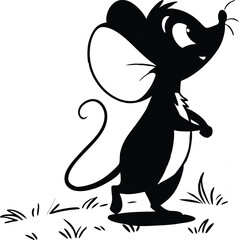 black silhouette of a cat