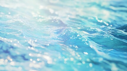Gently Rippling Turquoise Water Illuminated by Sunlight