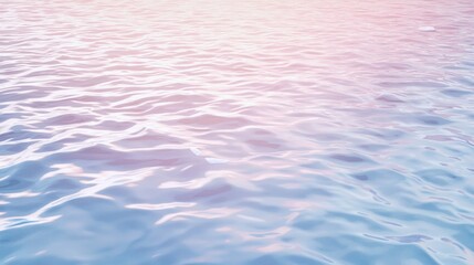 Obraz premium Hazy Polar Summer Evening Water Surface with Minimal Reflections