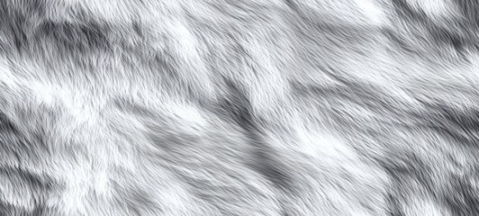 Naklejka premium Soft silver texture nature background close-up image fur details digital environment visual concept