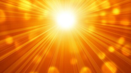 Obraz premium Sparkling Golden Rays with Bright Orange Festive Design and Shimmering Lights 