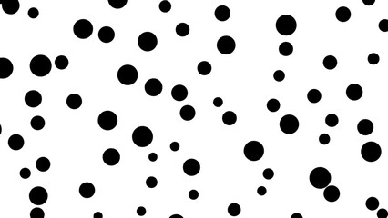 Abstract Black Dots Pattern on White Background – Seamless Vector Design