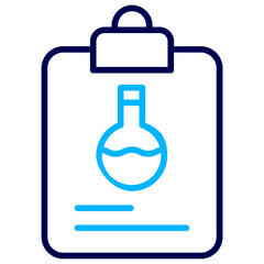 Notes flask Outline Color icon