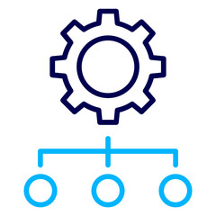 Settings Solutions Outline Color icon