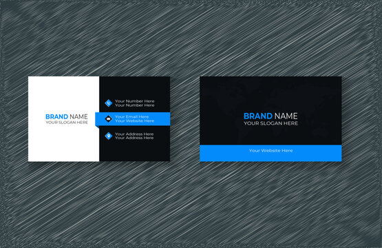 Creative and Modern Business Card Design template, Luxury & Simple Visiting Card 