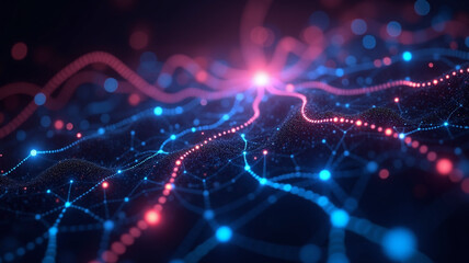 A neural network visualizing data patterns