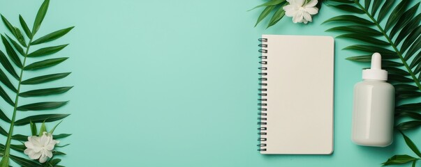 Serene artistic composition of baby essentials maternity and pregnancy health guidance in a flat lay