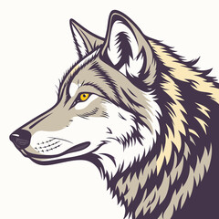 wolf vector illustration © Jibon Krisno Ray