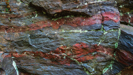 banded iron ore formation in the Marquette Iron Range