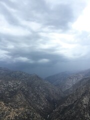 clouds over the mountain