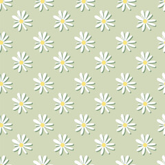 Seamless Cute Floral Pattern Flowers poster background